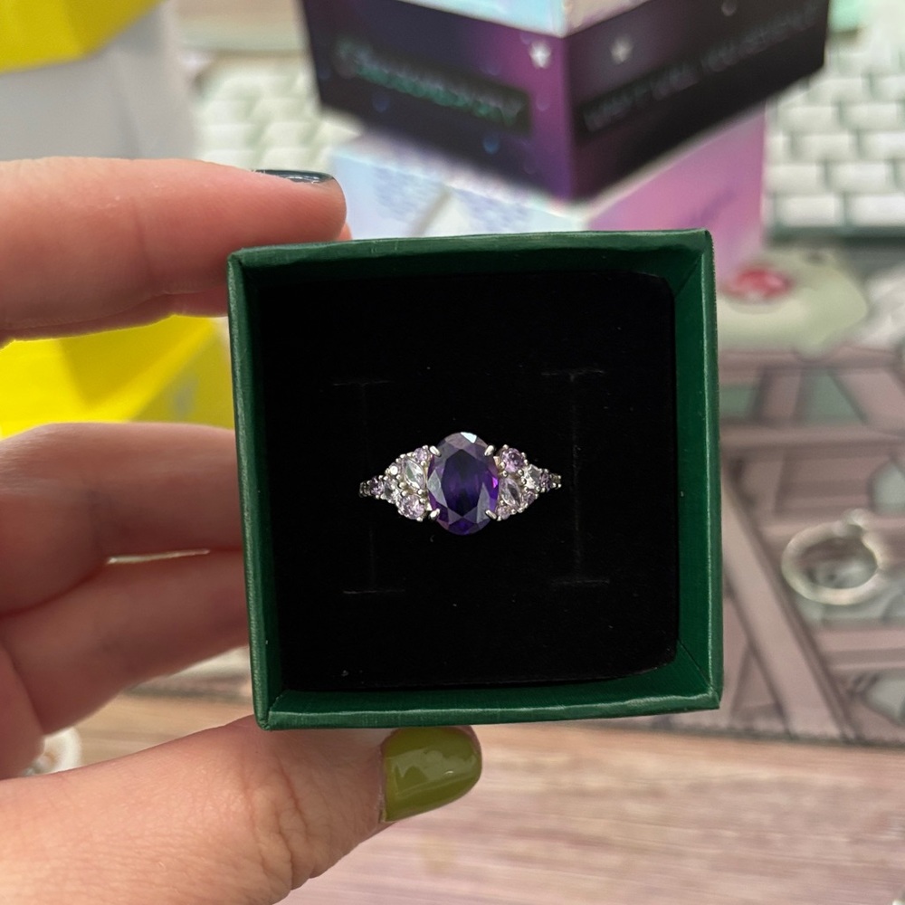 Stunning Amethyst Silver Ring